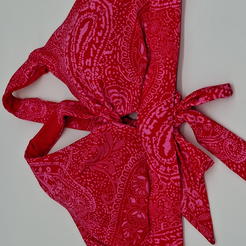 Raisins Las Virgenes Via Top Island Plus Bottom 2pc Bikini Set Red 20W - Picture 4 of 16